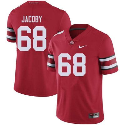 Men's Ohio State Buckeyes #68 Ryan Jacoby Red Nike NCAA College Football Jersey Lightweight NQE2644BJ